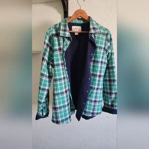 Orvis women's fleece-lined flannel shirt jacket